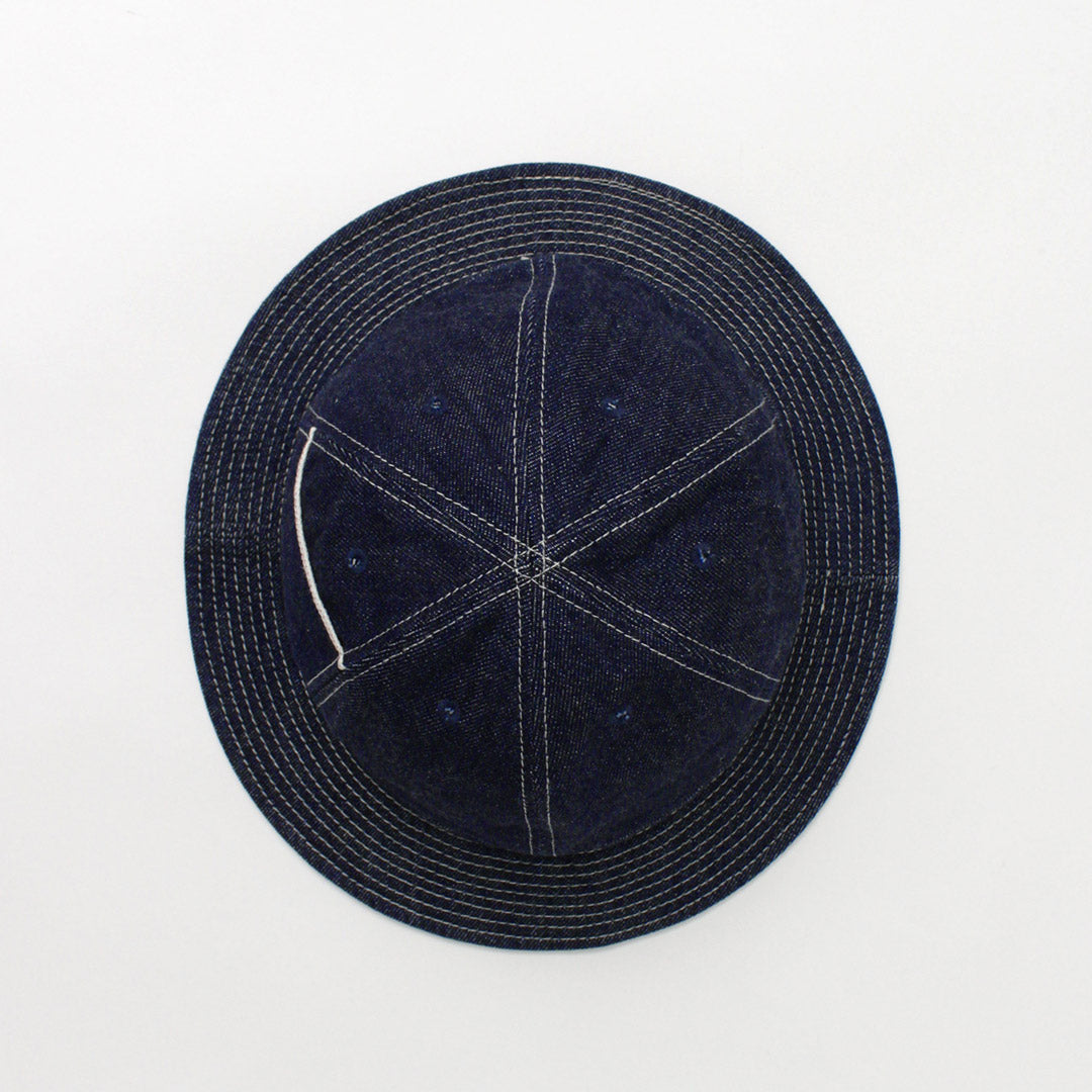 HIGHER / Selvage Denim Panel 6 Hat - Onewashed