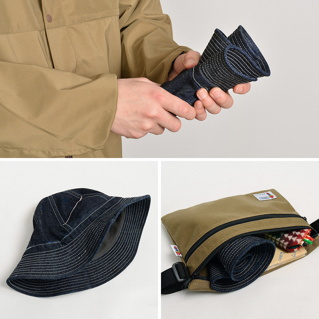 Higher / Selvage DENIM PANEL 6 HAT- Onewashed