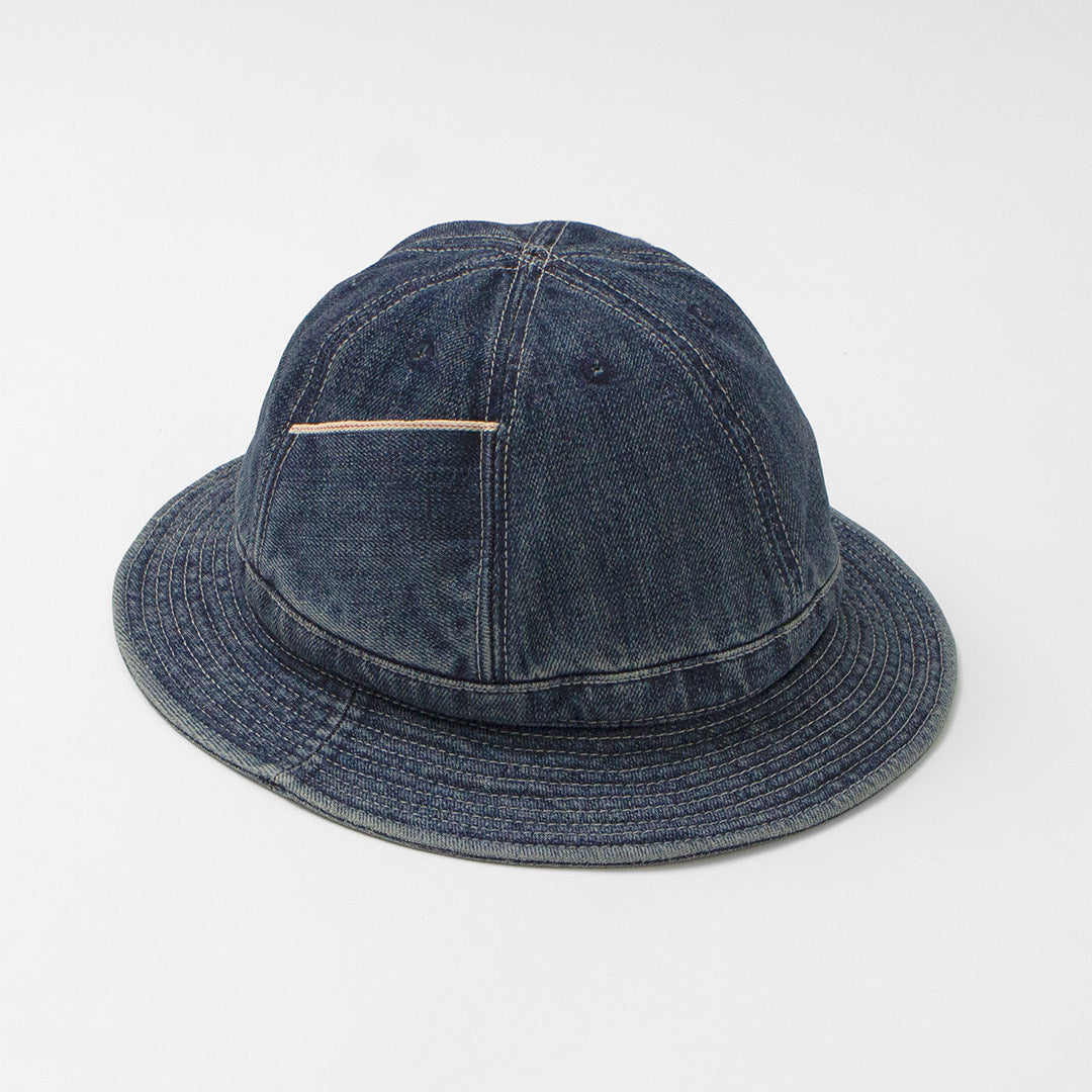 HIGHER / Selvage Denim Panel 6 Hat - Used finish