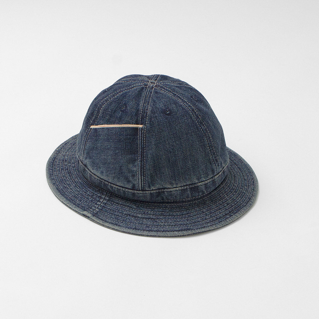 HIGHER / Selvage Denim Panel 6 Hat - Used finish