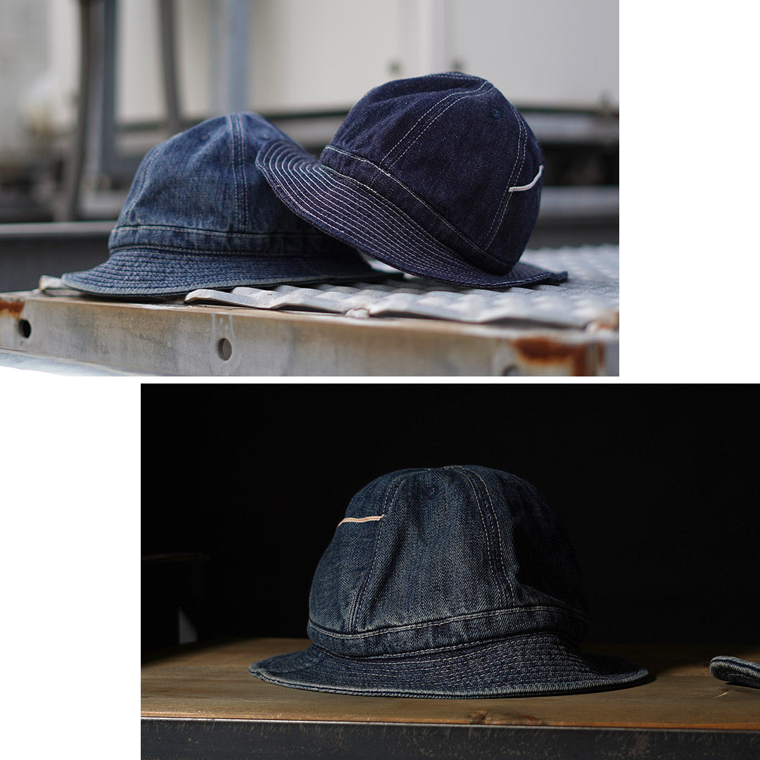 HIGHER / Selvage Denim Panel 6 Hat - Used finish