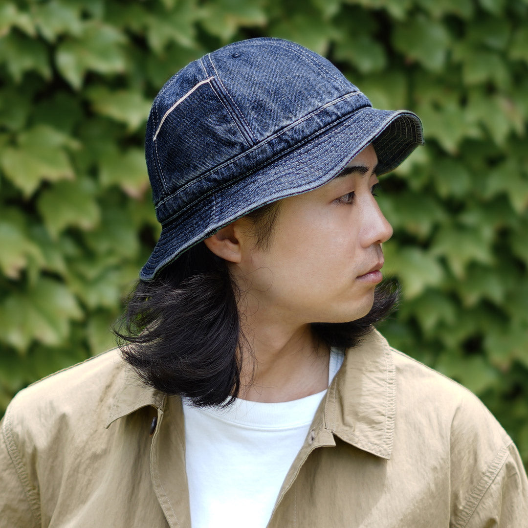 HIGHER / Selvage Denim Panel 6 Hat - Used finish