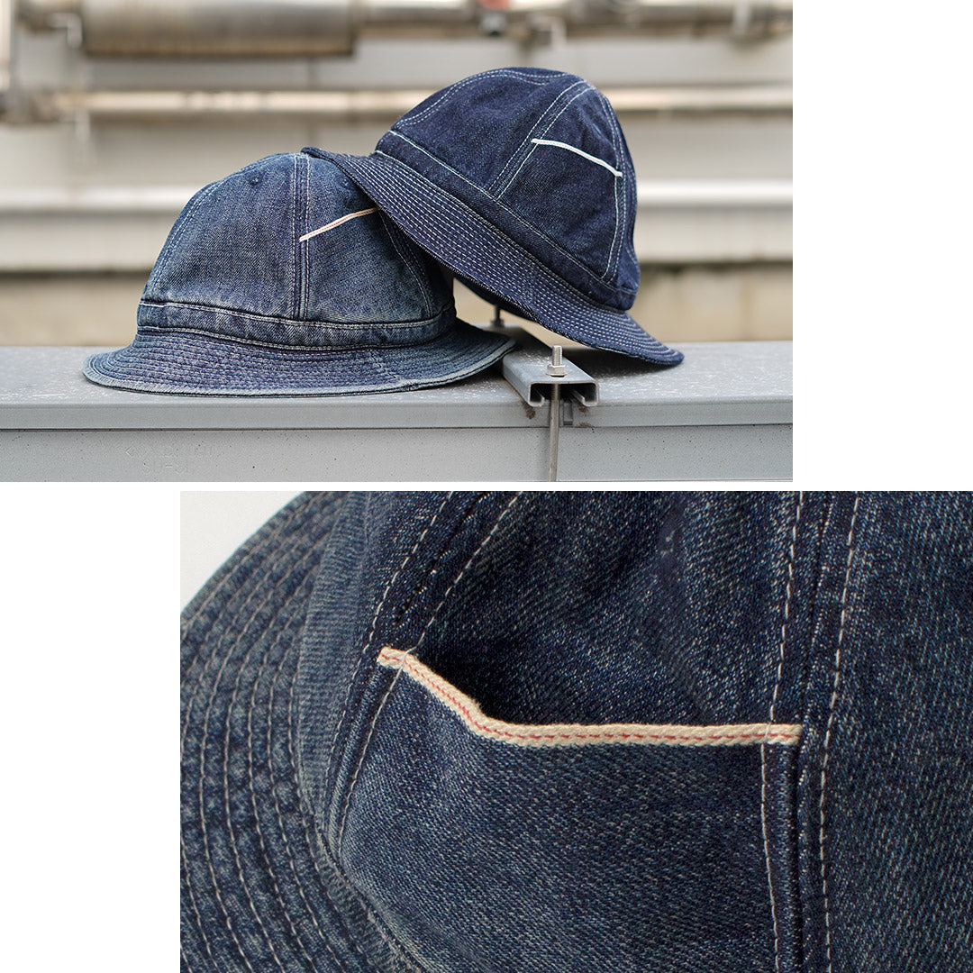 HIGHER / Selvage Denim Panel 6 Hat - Used finish