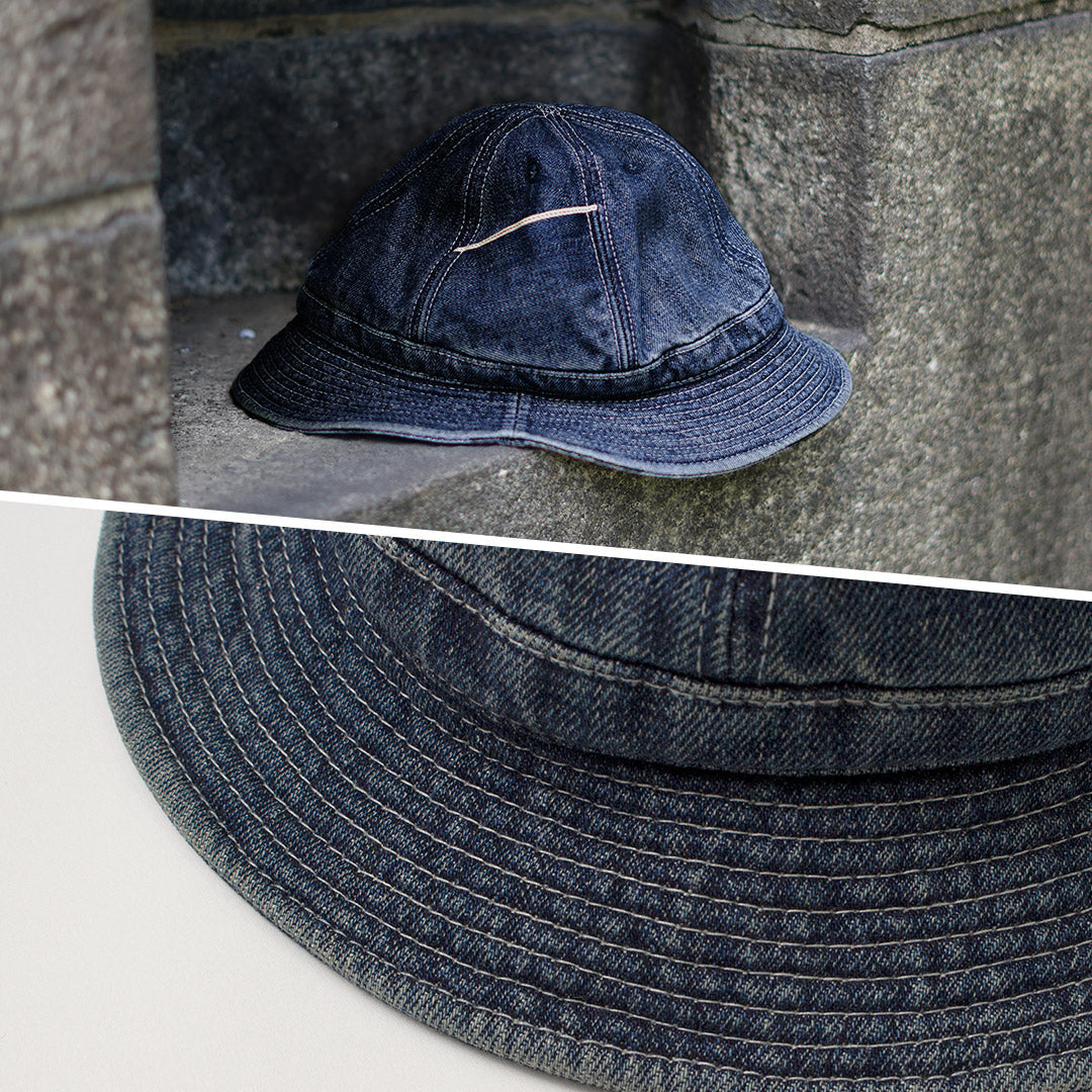 HIGHER / Selvage Denim Panel 6 Hat - Used finish