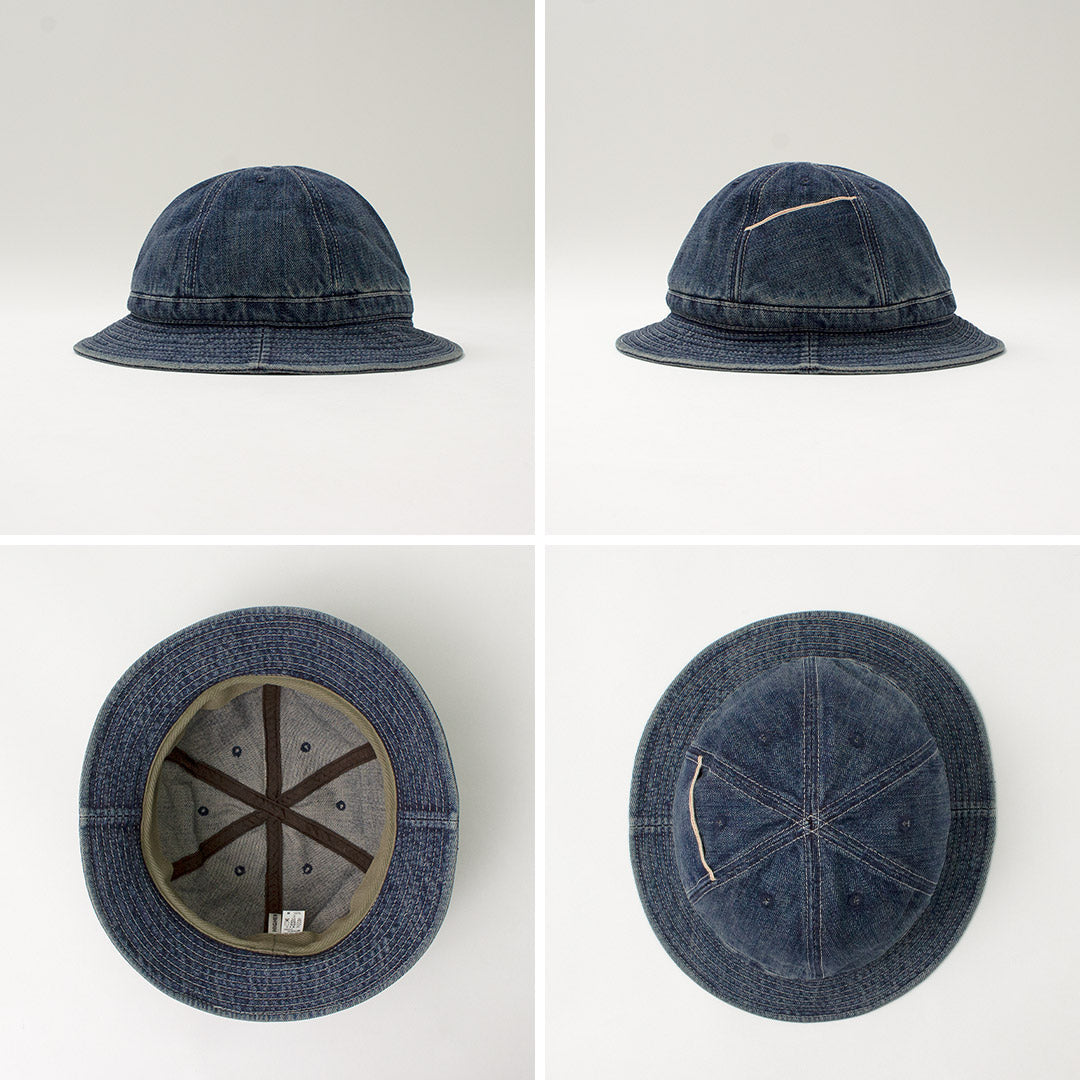 HIGHER / Selvage Denim Panel 6 Hat - Used finish