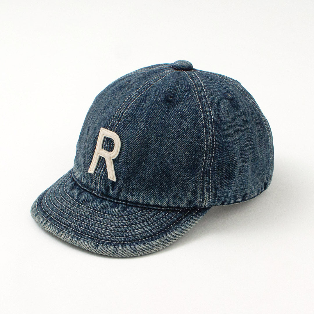 HIGHER / Selvage denim cap with initials badge