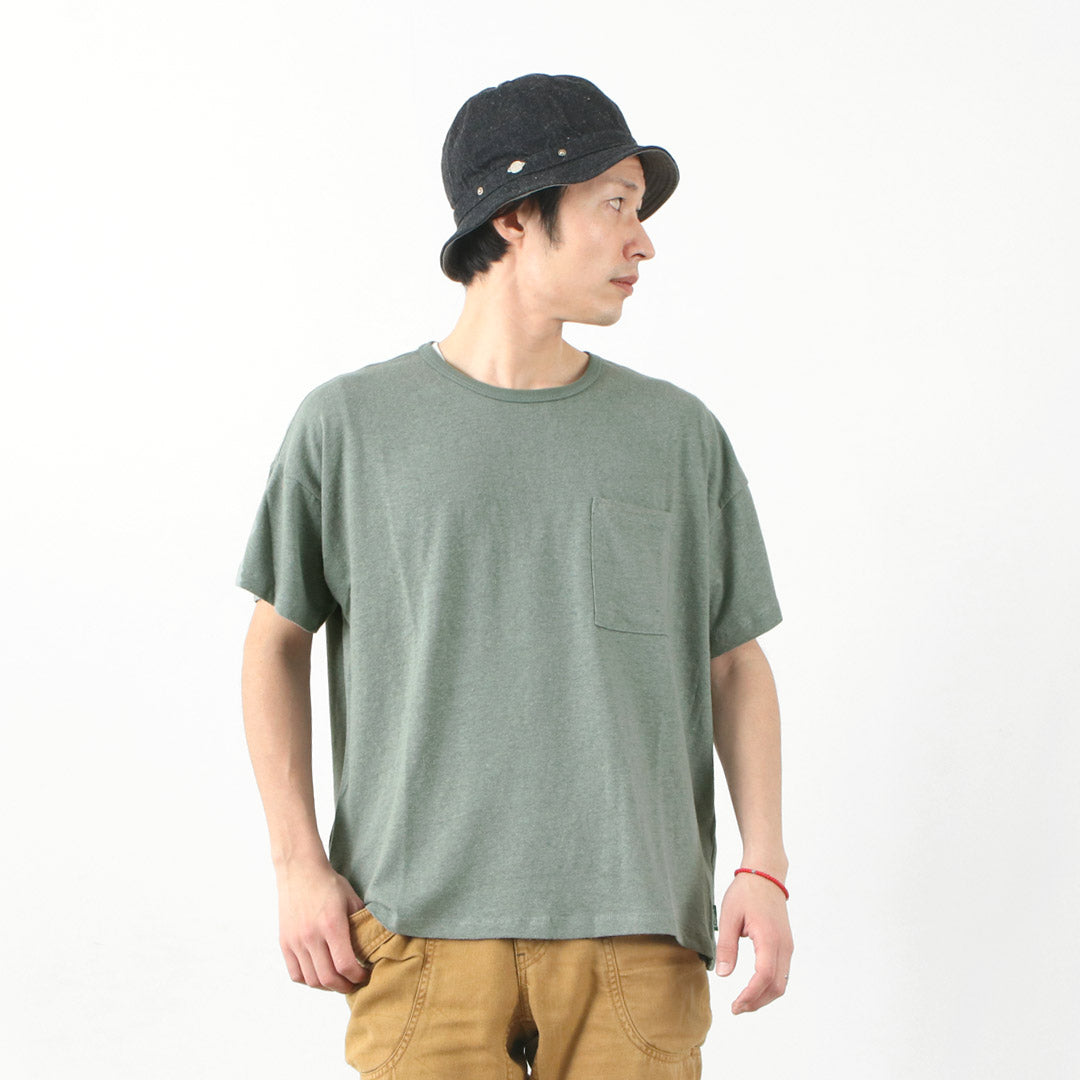 GOHEMP / Wide Pockets T-Shirt