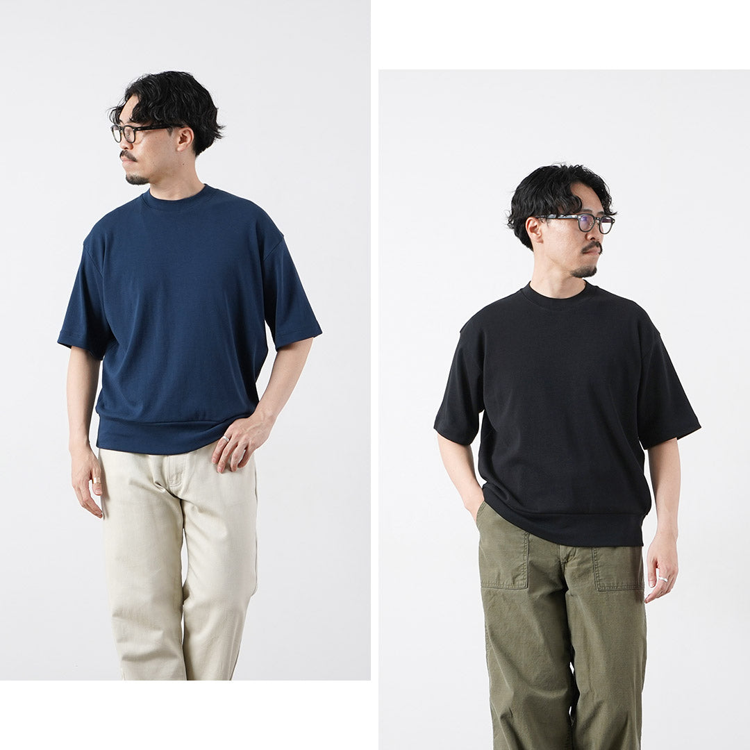 GICIPI / TONNO Ribbed Relaxed Fit Crew Neck T-Shirt