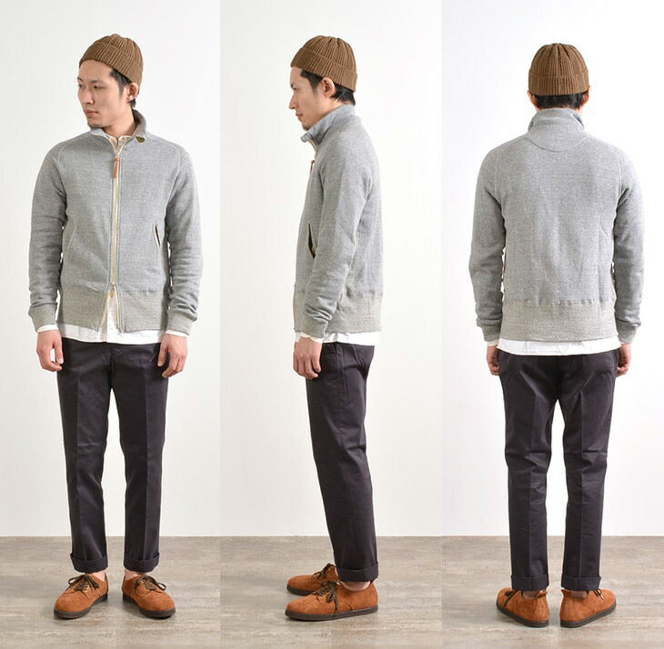 RE MADE IN TOKYO JAPAN / Classic sweatshirt stand-up collar blouson