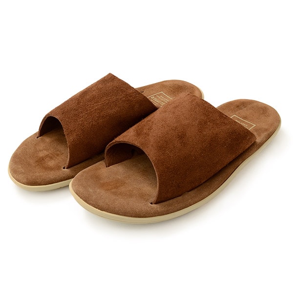 Sandalias de zapatilla de isla / cuero