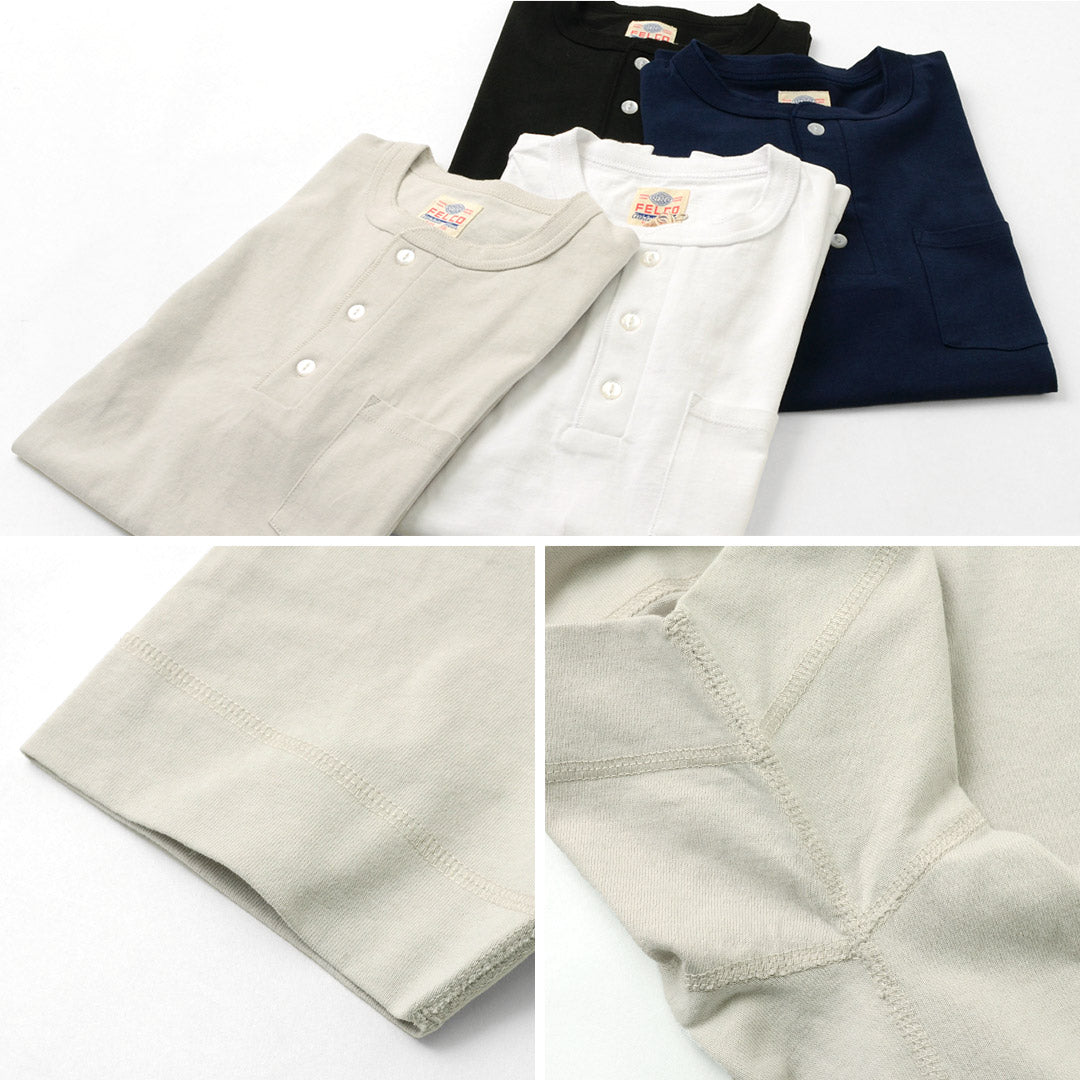 Felco / Pocket Henley Neck T卹