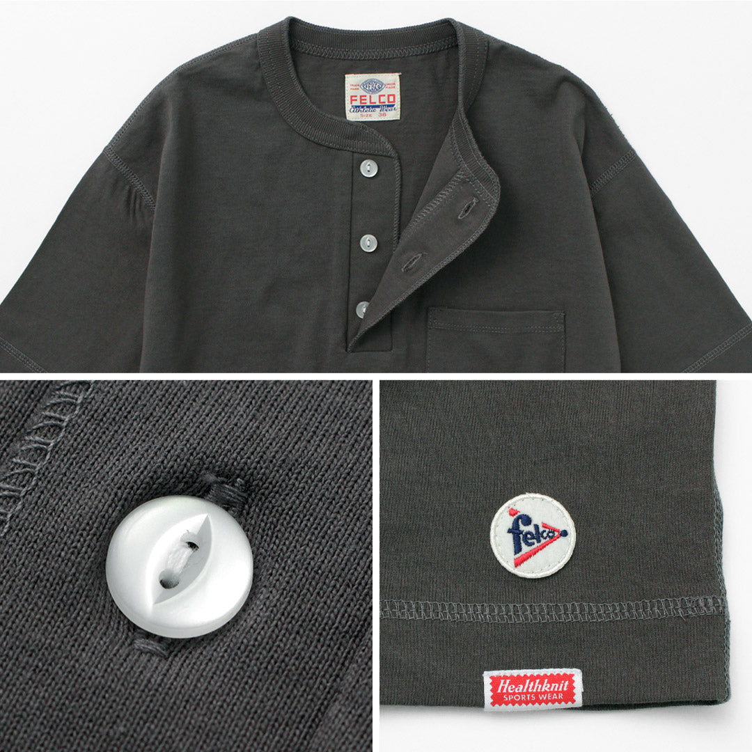 Camiseta de Neck Henley Felco / Pocket Henley