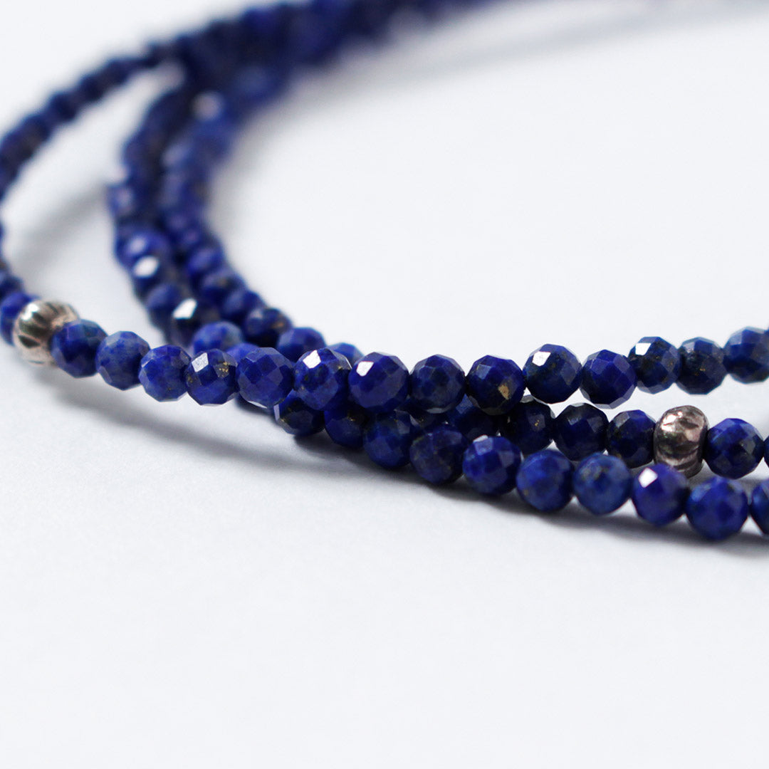 Phadua / Lapis Lazuli 3mm 컷 비드 목걸이 / Anklet