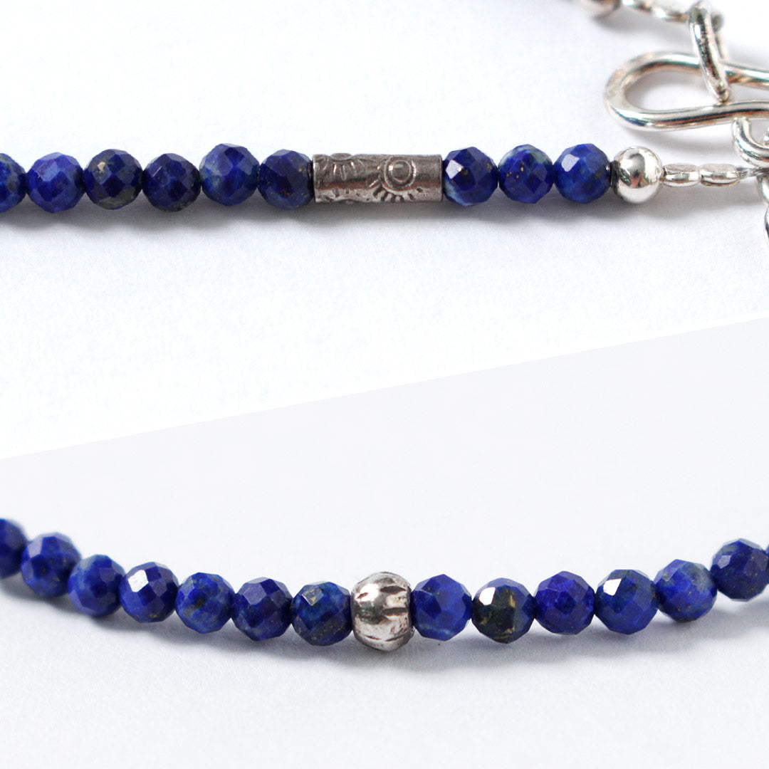 Phadua / Lapis Lazuli 3mm 컷 비드 목걸이 / Anklet