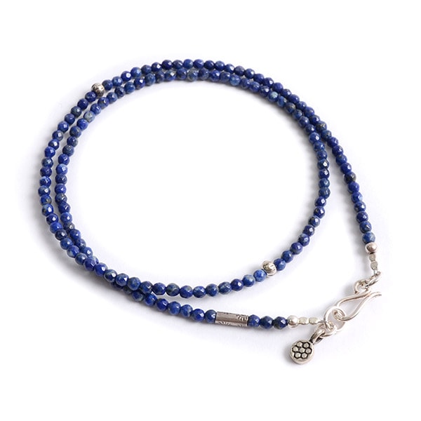 PHADUA / Lapis lazuli 3mm cut bead necklace / anklet