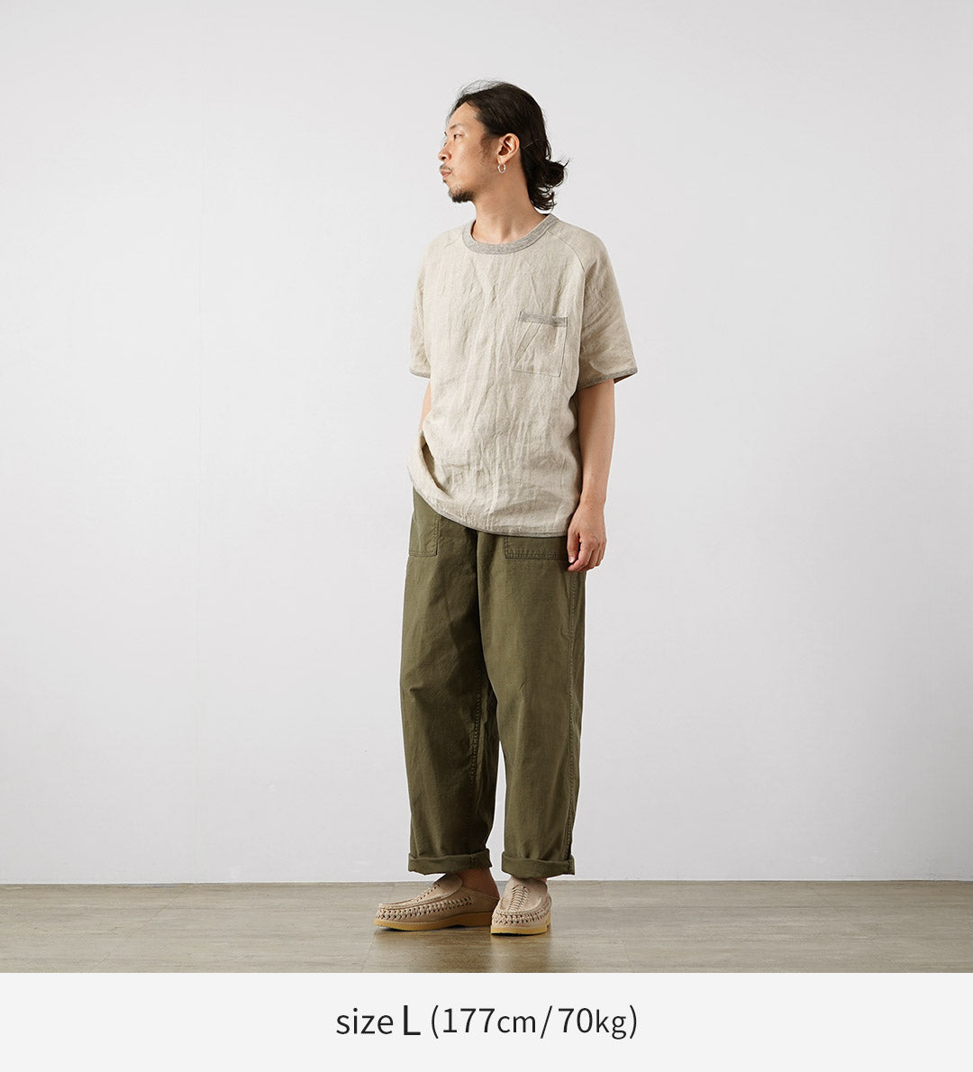 RE MADE IN TOKYO JAPAN / French Linen T-Shirt