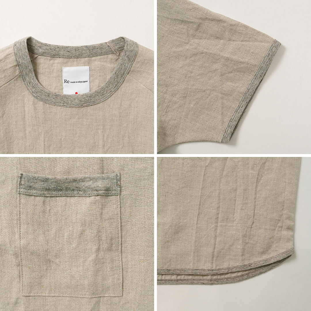 RE MADE IN TOKYO JAPAN / French Linen T-Shirt