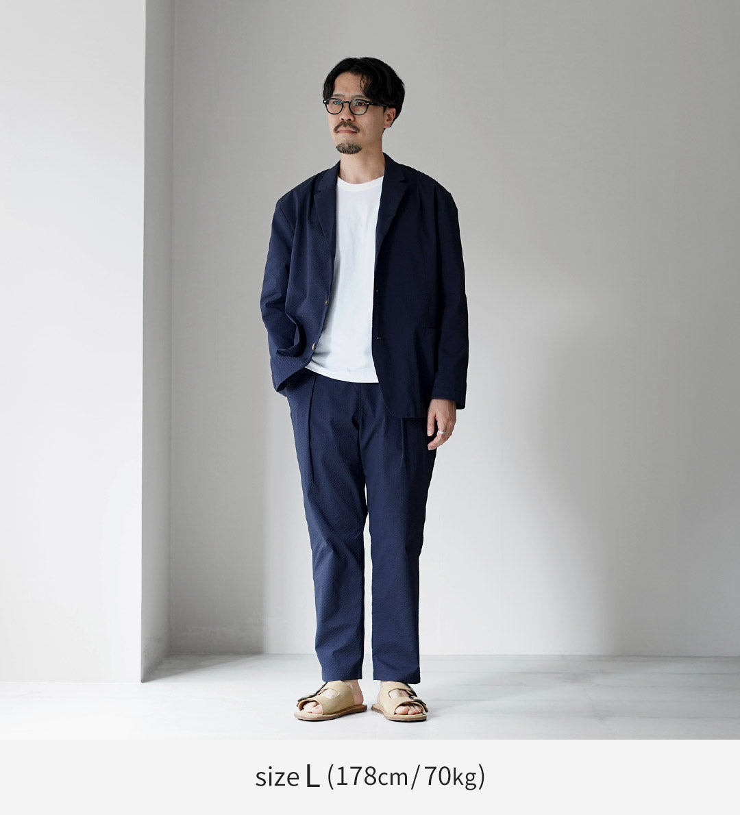 RE MADE IN TOKYO JAPAN / Coolmax 泡泡纱长裤