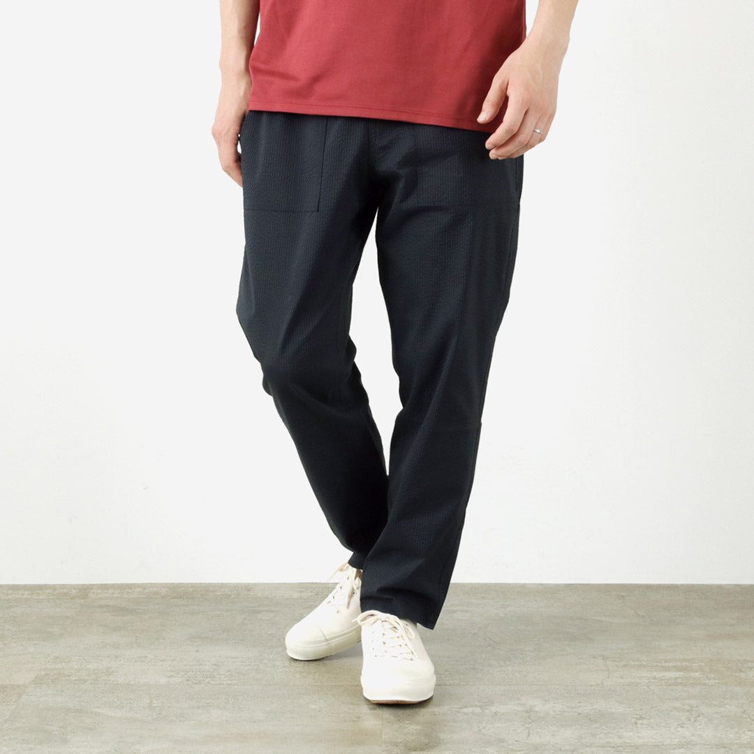 RE MADE IN TOKYO JAPAN / Coded COOLMAX seersucker ankle trousers