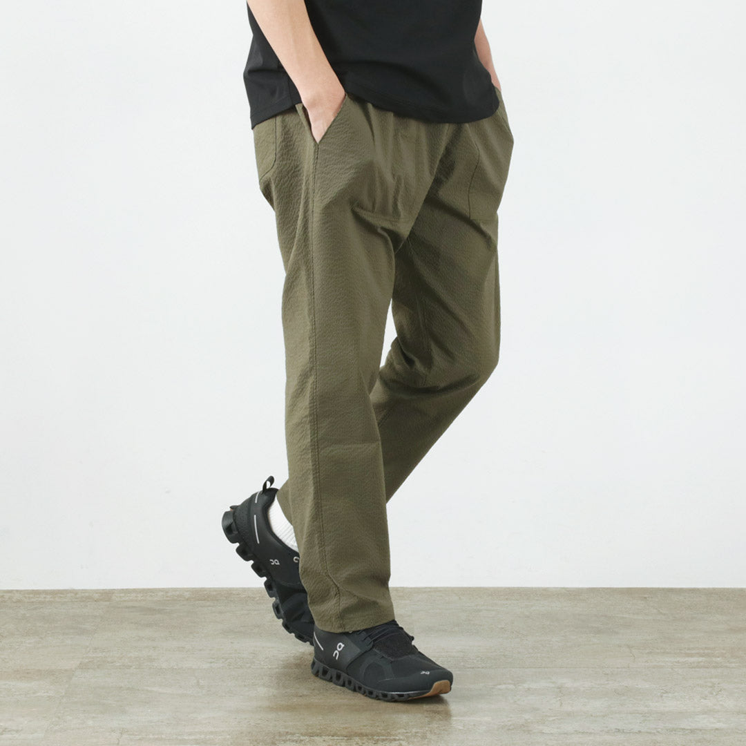 RE MADE IN TOKYO JAPAN / Coded COOLMAX seersucker ankle trousers