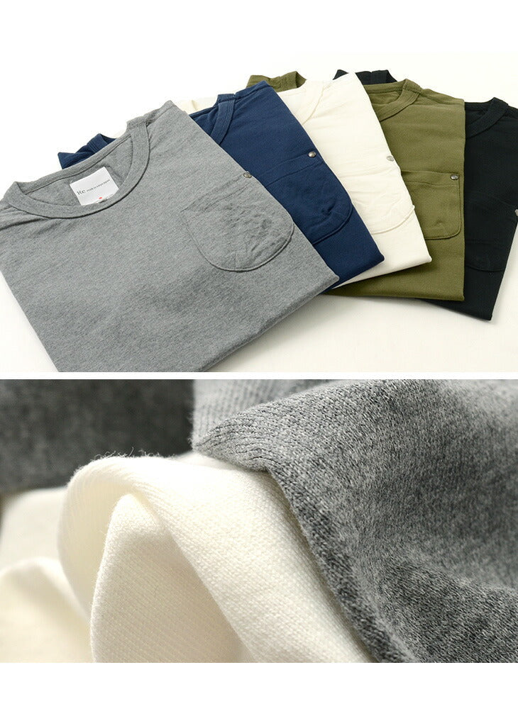 Re fait à Tokyo Japan / Split Raglan Pocket T-shirt