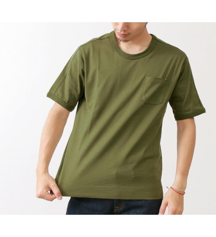 Re fait à Tokyo Japan / Split Raglan Pocket T-shirt