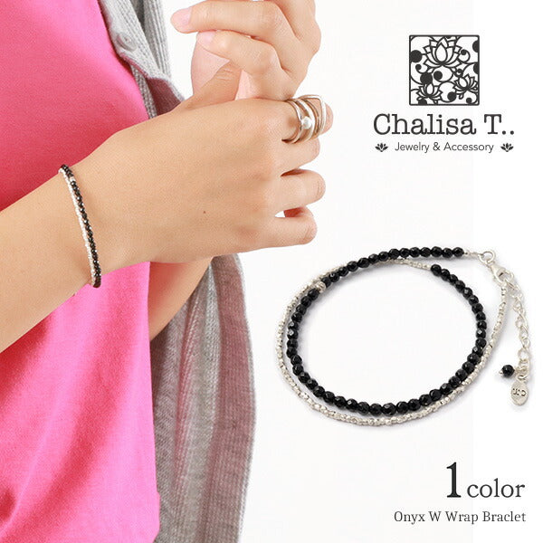 CHALISA T.. / Onyx W-Wrap Bracelet