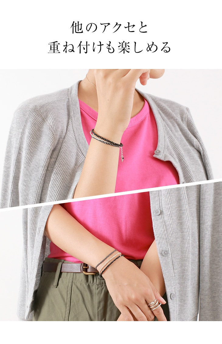 CHALISA T.. / Onyx W-Wrap Bracelet