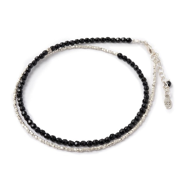 chalisa t .. / onyx w-wrap Anklet