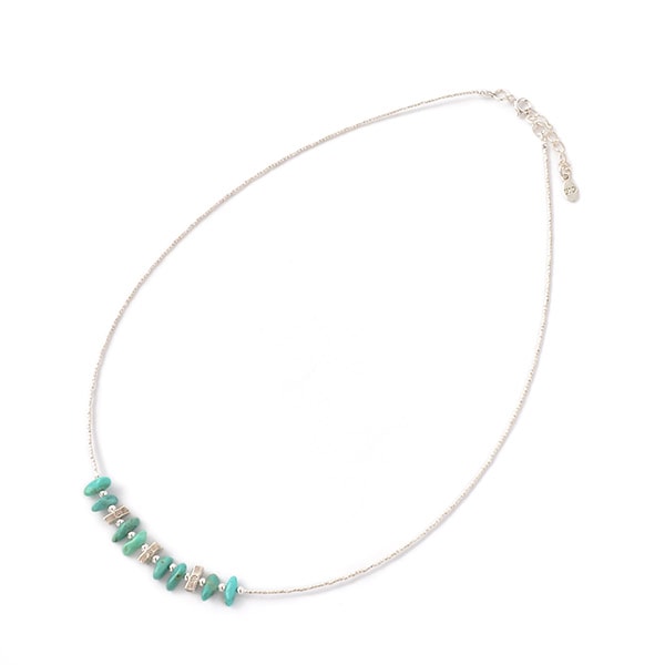 Chalisa t .. / turquoise minuscule collier de perles