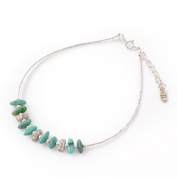 Chalisa T .. / Turquoise Tiny Beads Anklet