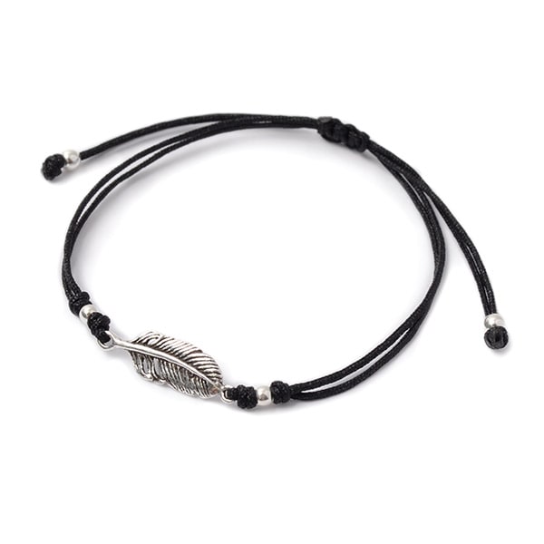 CHALISA T.. / Mini Feather Notched Cord Bracelet