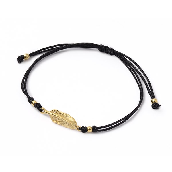 CHALISA T.. / Mini Feather Notched Cord Bracelet