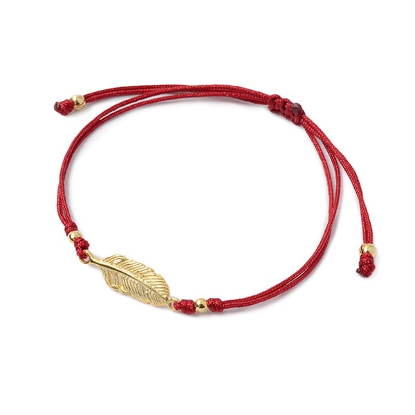 CHALISA T.. / Mini Feather Notched Cord Bracelet