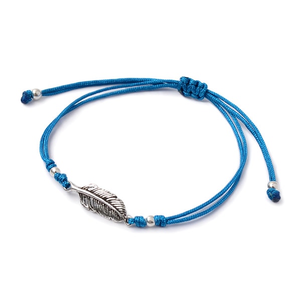 CHALISA T.. / Mini Feather Notched Cord Bracelet