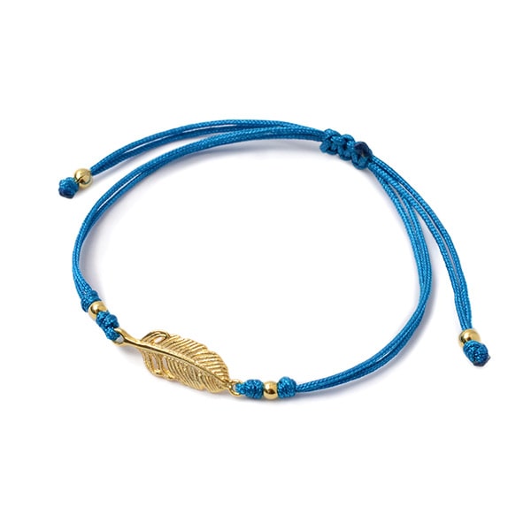 CHALISA T.. / Mini Feather Notched Cord Bracelet