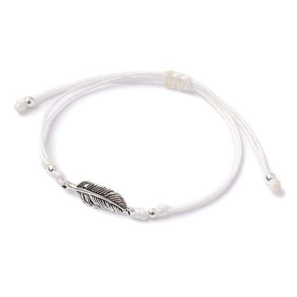 CHALISA T.. / Mini Feather Notched Cord Bracelet