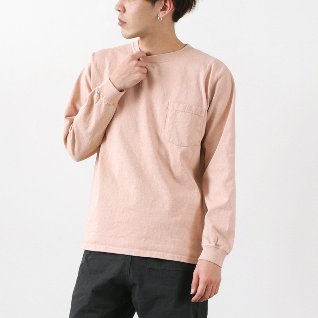 Goodwear / Crew Neck Pocket 티셔츠 긴 소매