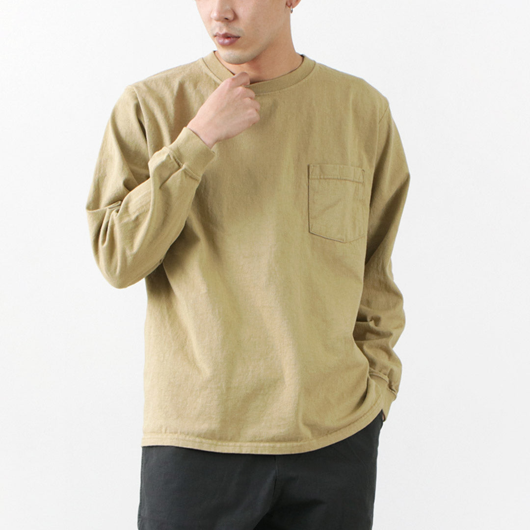 Goodwear / Crew Neck Pocket 티셔츠 긴 소매