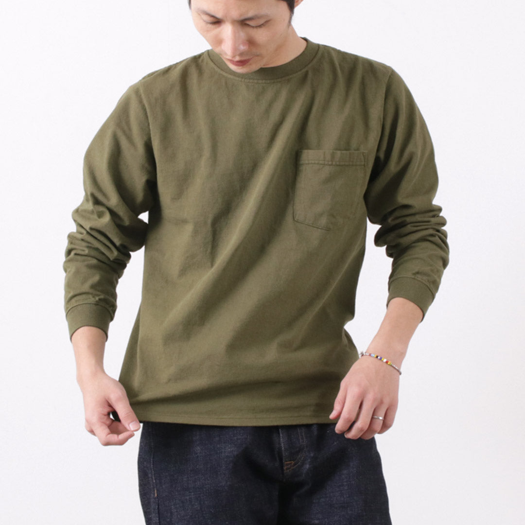 Goodwear / Crew Neck Pocket 티셔츠 긴 소매