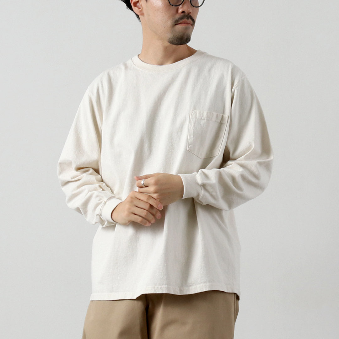 GOODWEAR / Crew Neck Long Sleeves Pocket T-Shirt