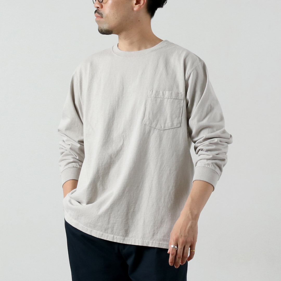 GOODWEAR / Crew Neck Long Sleeves Pocket T-Shirt