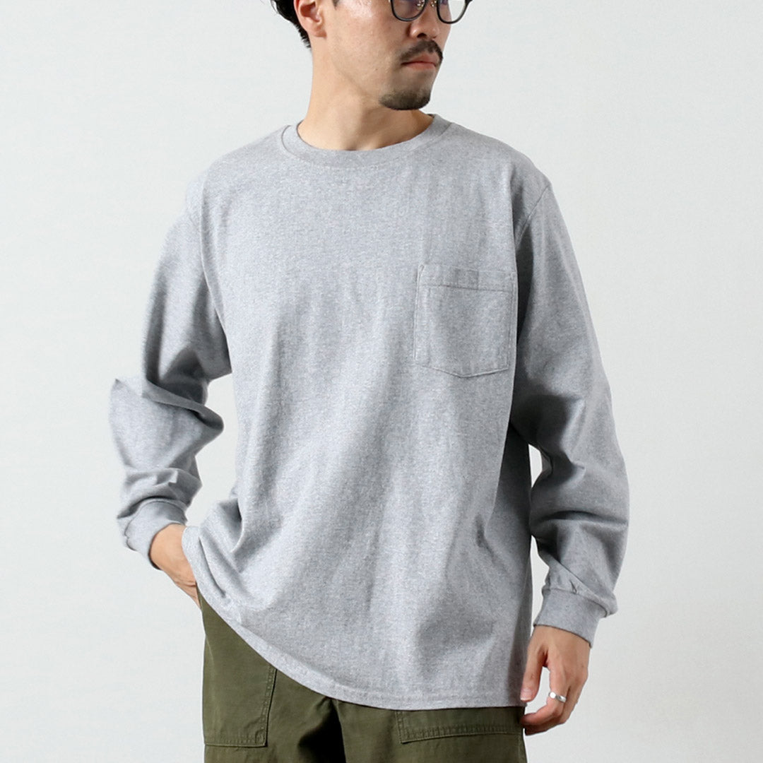 GOODWEAR / Crew Neck Long Sleeves Pocket T-Shirt