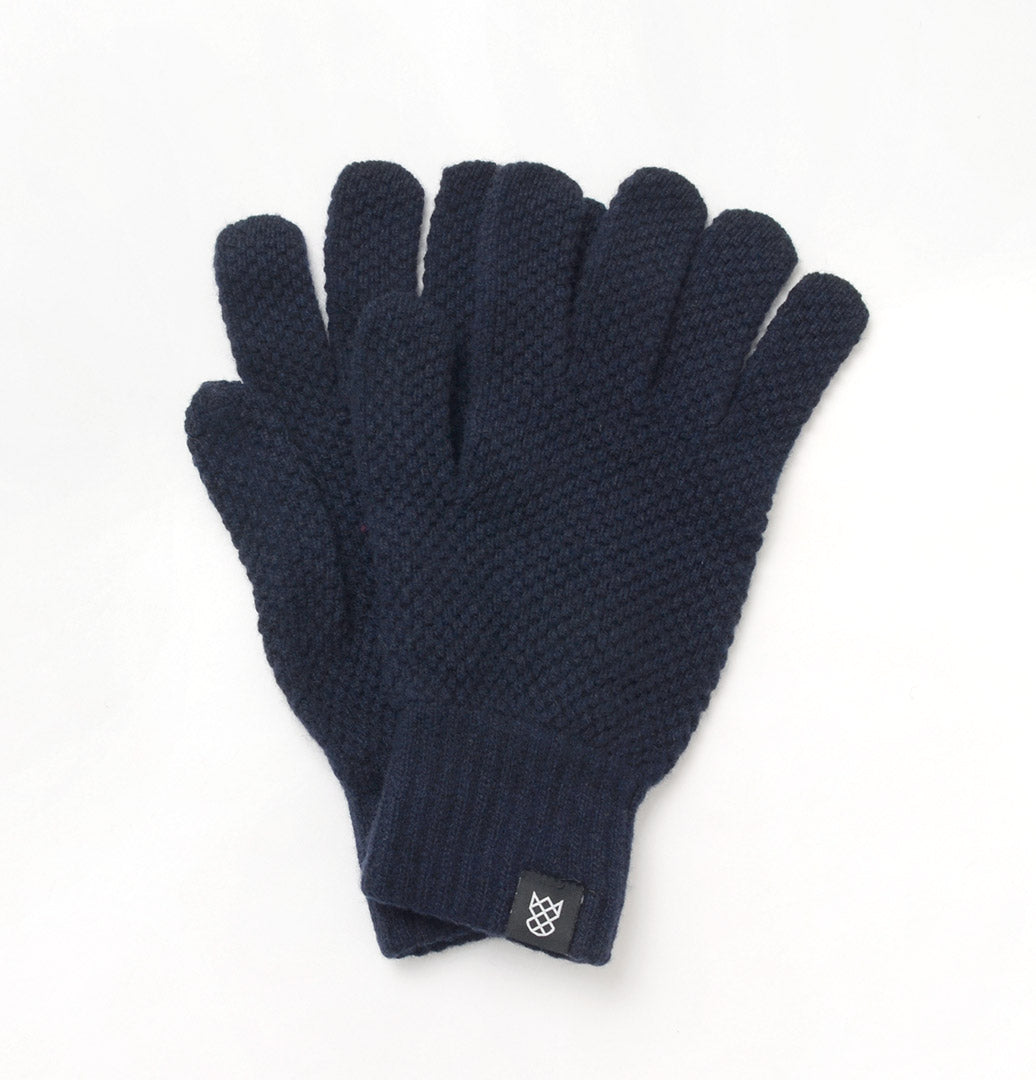 ROBERT MACKIE / Tuck Stitch Knit Gloves