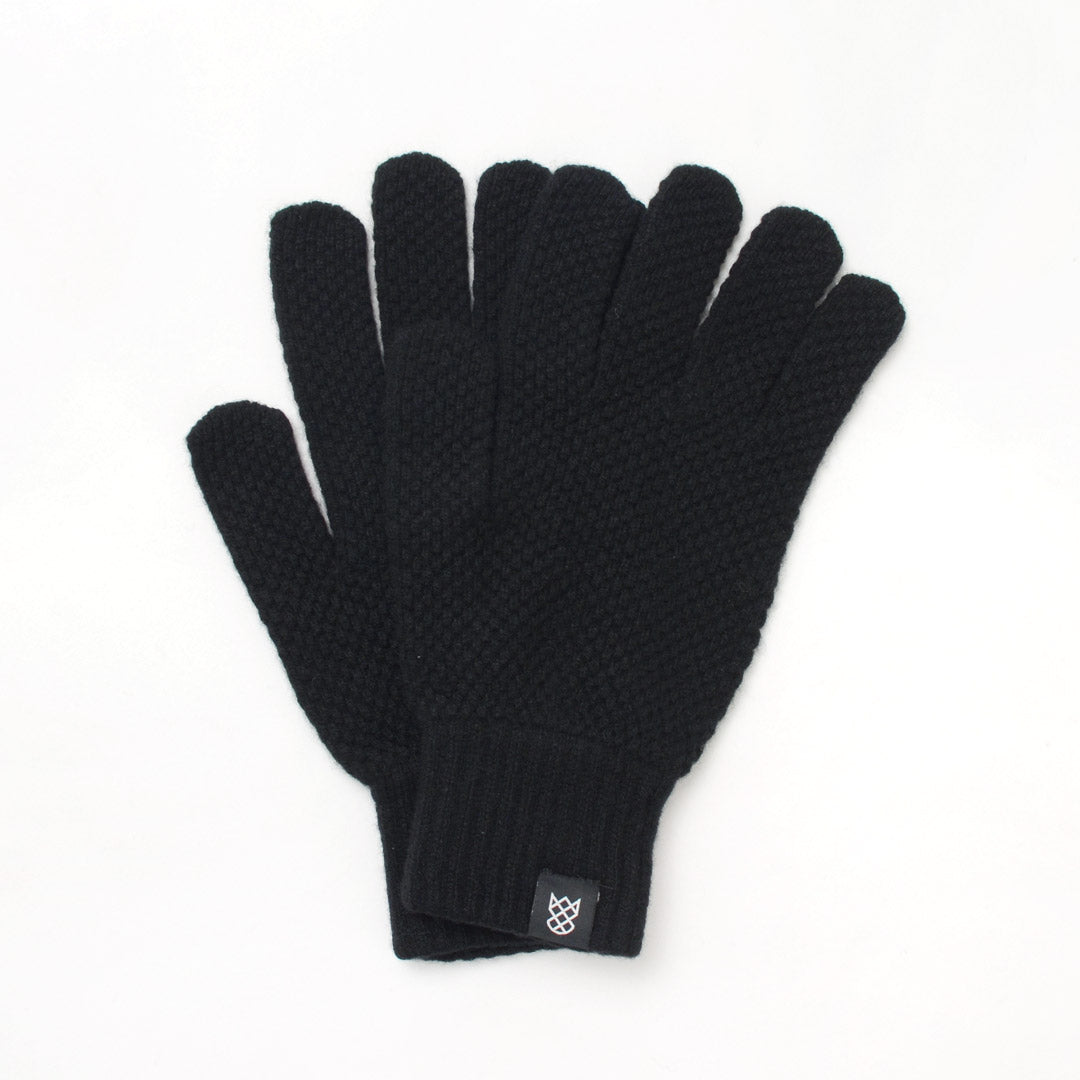 ROBERT MACKIE / Tuck Stitch Knit Gloves