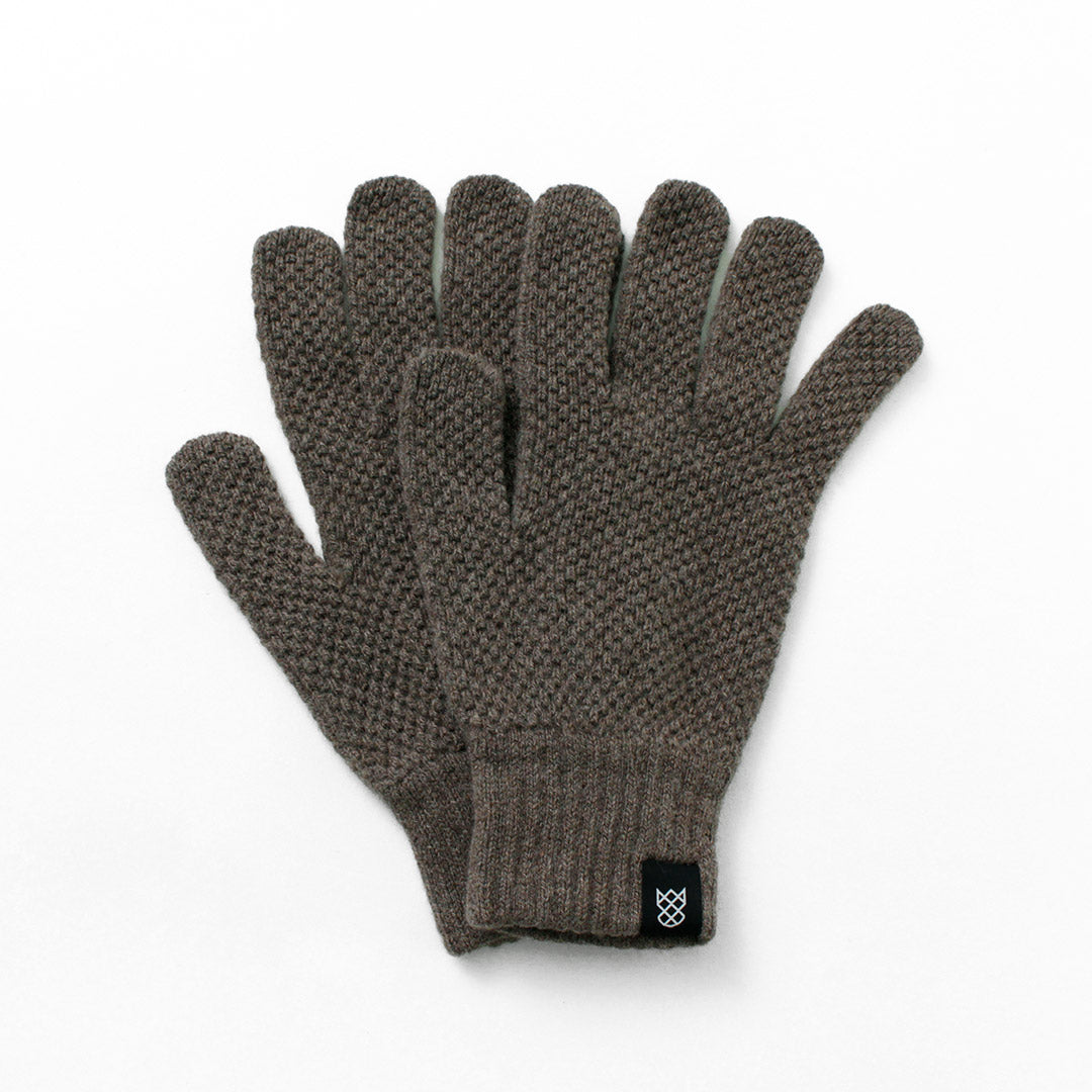 ROBERT MACKIE / Tuck Stitch Knit Gloves