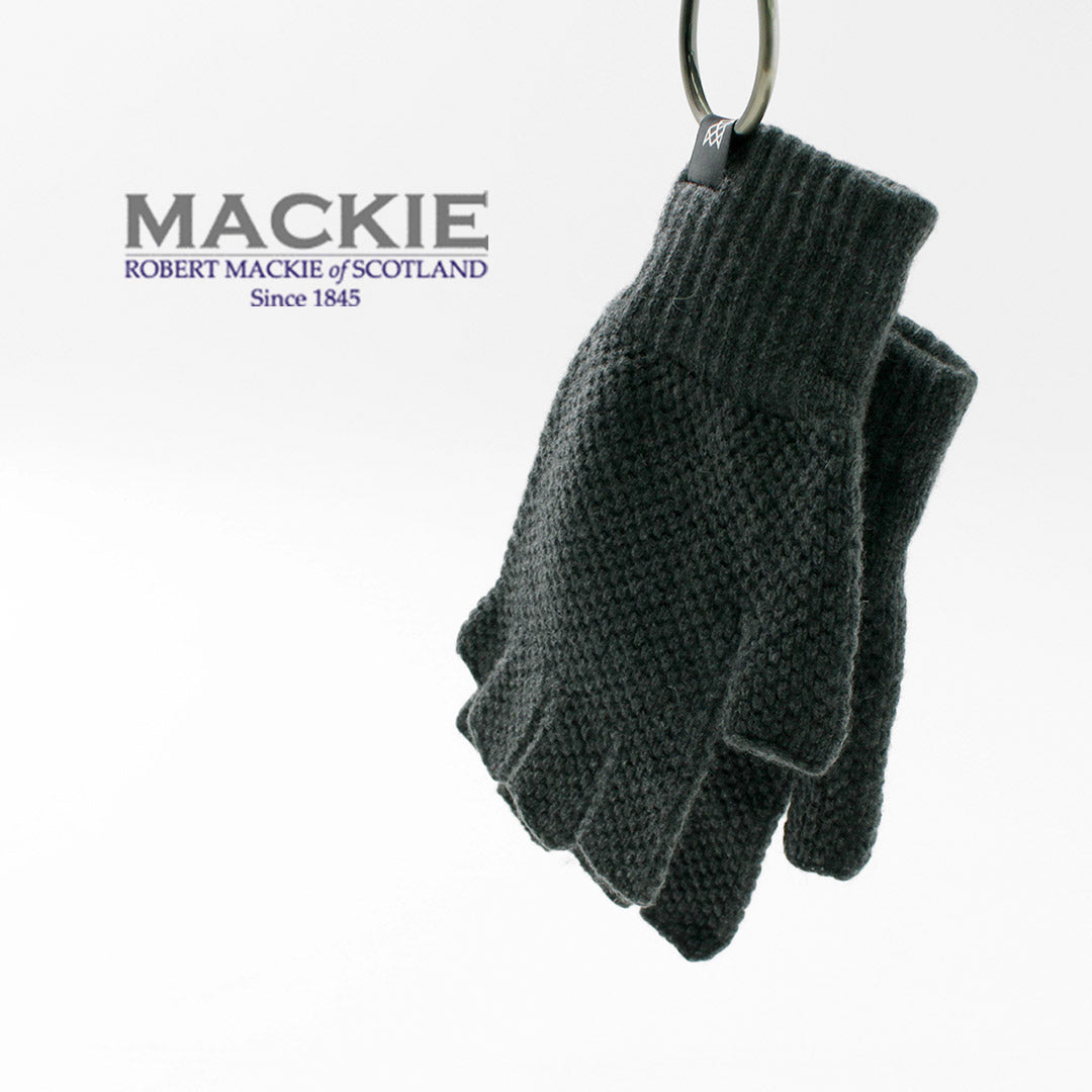 ROBERT MACKIE / Tuck Stitch Half Finger Treen Glove