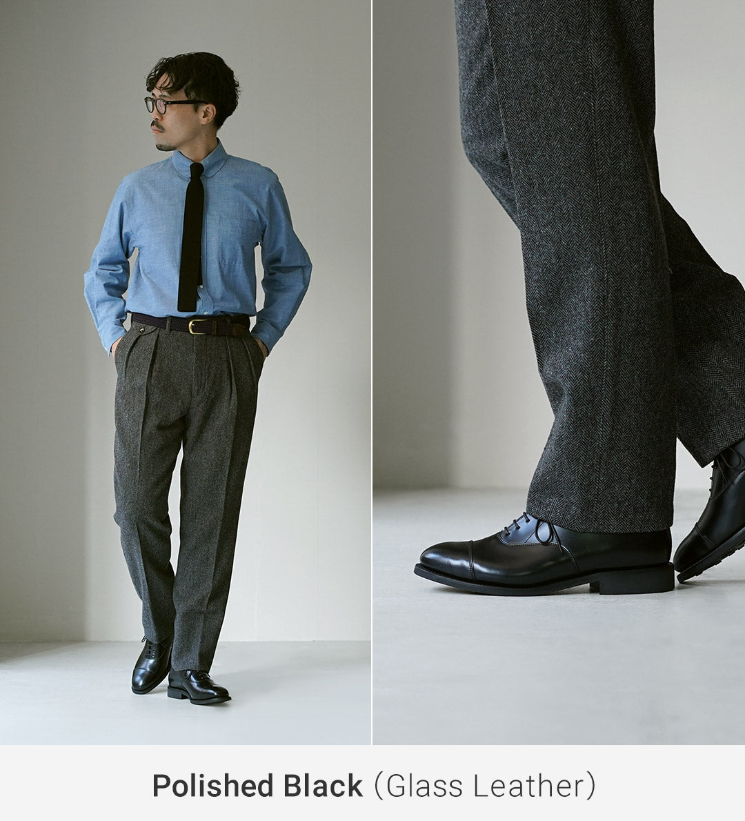 샌더스 / 캡토 옥스퍼드 레더 슈즈 - 전속모델