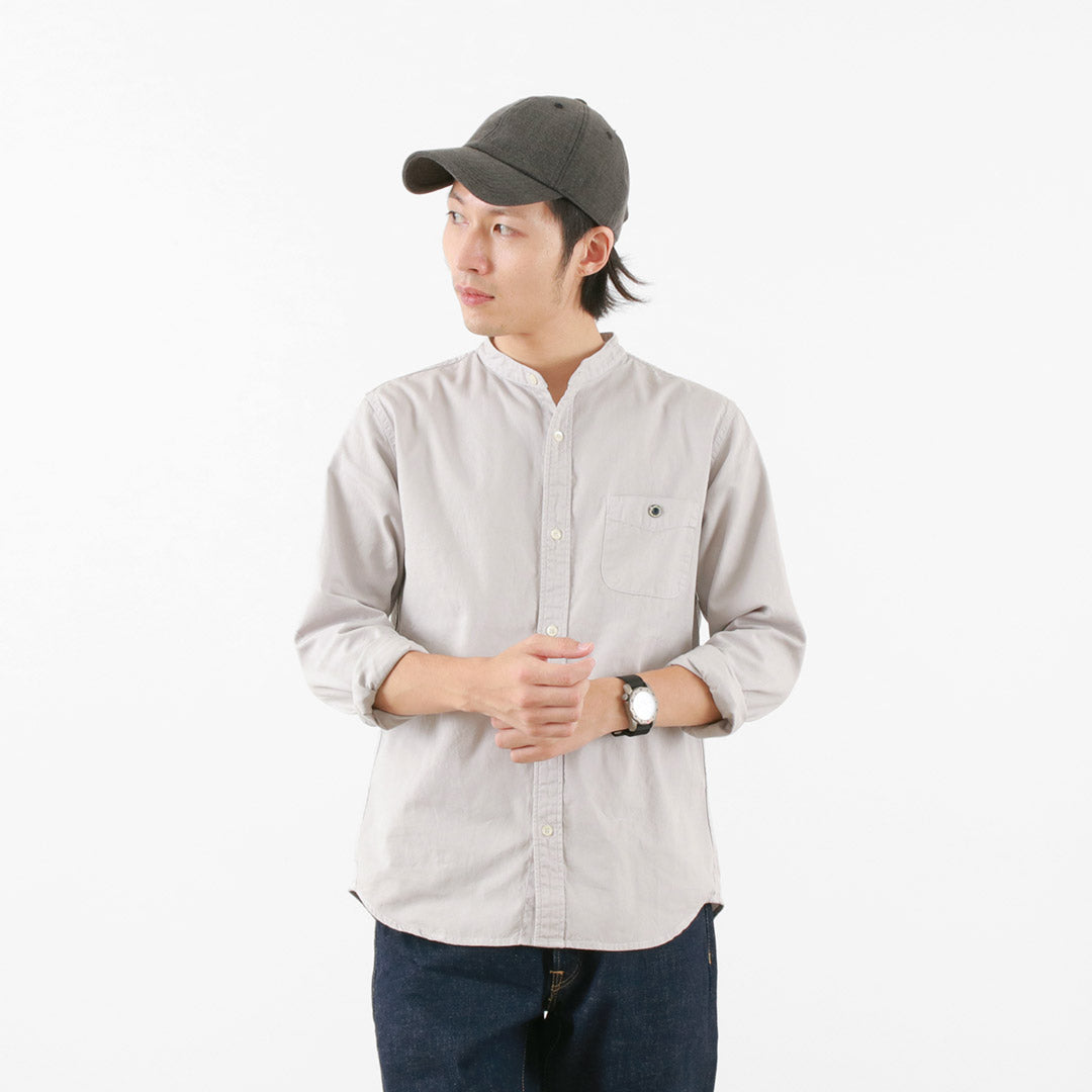 BARNS / Ox Band Collar Shirt