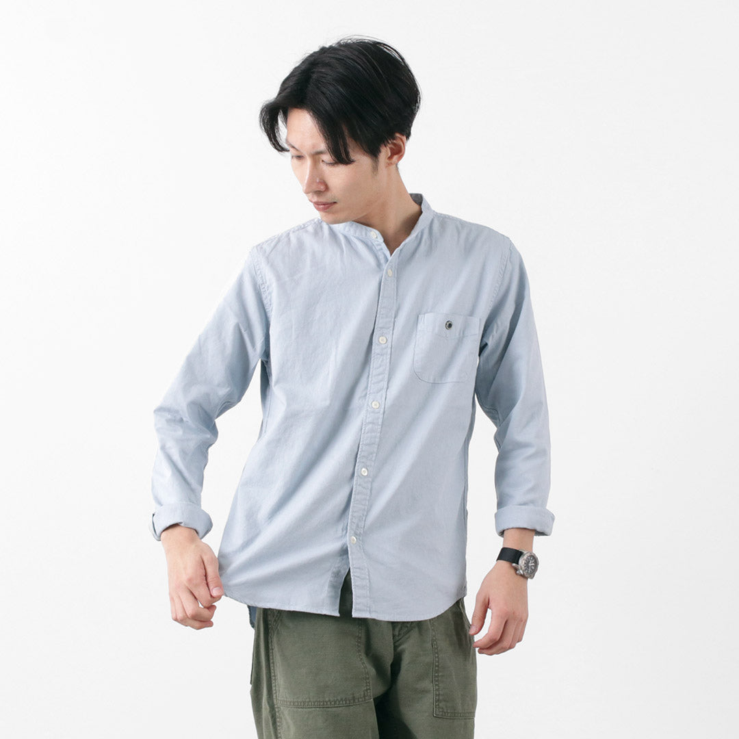 BARNS / Ox Band Collar Shirt